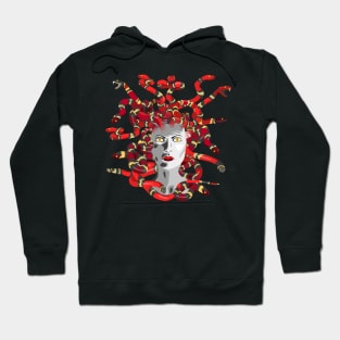 Red snake gorgon Hoodie